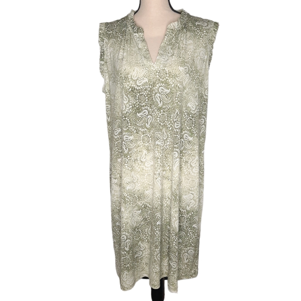 Michael Michael Kors Green Paisley Plus Size Dress Size 1X